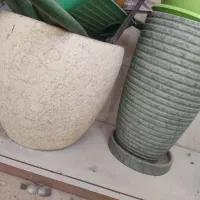 گلدان های سفالی طرح دالبر  خوش رنگ