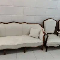 مبل راحتی **مدل کوئین فرانسوی(فرنس فرنیچر)|حراج|قم, امامزاده ابراهیم|دیوار
