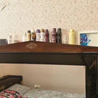 تخت ۲ نفره با خوش خواب سالم +دراور و آینه و پاتختی|تخت و سرویس خواب|مشهد, آبکوه|دیوار