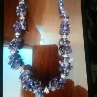 بدلیجات گردنبد از سنگ آمیتست عتیقه