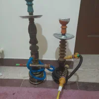 فروش 2 عدد قلیون چوب یکی تنه گردو یکی تنه معمولی|صنایع دستی و سایر لوازم تزئینی|تهران, جنت‌آباد مرکزی|دیوار