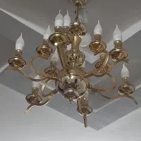 فروش لوستر کاملا سالم و تمیز 12شاخه
