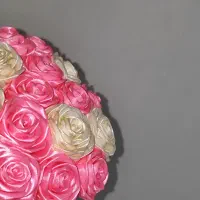 گل روبانی رز،لاله،آفتابگردان،نرگس،دسته پول|گل مصنوعی|فولادشهر, مسکن مهر فولادشهر|دیوار