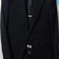 کت و شلوار کلاسیک پارچه فاستونی مشکی سایز ۴۸