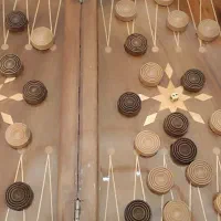 تخته نرد دست ساز گردو با معرق کاری زیبا|کلکسیون و سرگرمی|رشت, حومه رشت|دیوار