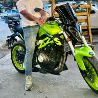 موتور بنلی جفت دوسیلندر ۳۰۰ سبز فسفری