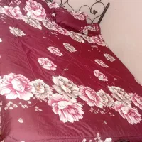 تخت خواب دو نفر با تشک سالم وتمیز