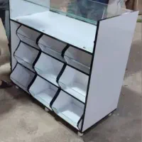 میز پیشخوان آجیل ویترین خشکبار قفسه عطاری سوپر|فروشگاه و مغازه|کرج, چهارصد دستگاه|دیوار