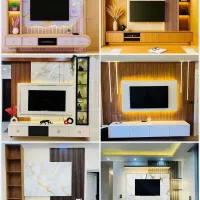 دکوراسیون داخلی کابینت کمد دیواری تی وی وال