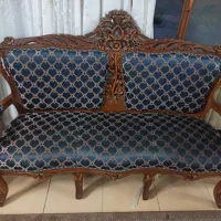 مبل کلاسیک ۹ نفره با چوب گردو|مبلمان خانگی و میز عسلی|شاهینشهر, شهرک میلاد|دیوار