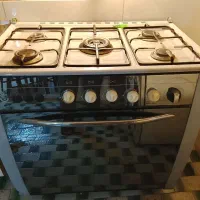 گاز ۵ شعله طرح فرماشین لباسشویی۵کیلوآبسال وکابینت