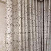 پرده تور ترک با استری با ریل میکانیزه و لمه تور