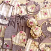 دوخت سرویس دمکنی|سفره، حوله، دستمال آشپزخانه|نیشابور, شهرک قدس|دیوار