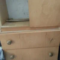 کمد دو تکه مخصوص کتاب و لباس برای کودک یا نوجوان