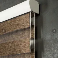 پرده زبرا (شید)کرم قهوه ای