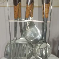 سرویس قاشق چنگال، ملاقه کفکیر و چاقو|ظروف سرو و پذیرایی|تاکستان, |دیوار