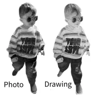 ولنتاین،نقاشی چهره،سیاهقلم