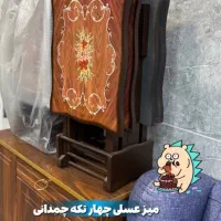 میز عسلی تاشو در طرح مختلف کار معرق براق|مبلمان خانگی و میز عسلی|لنگرود, |دیوار
