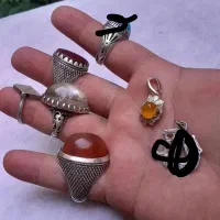 انگشتر نقره مردآنه نگین اصل