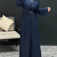 ست کت و اورال سرمه ای