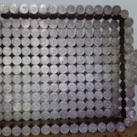 سینی ساخته شده با سکه یک ریال پهلوی