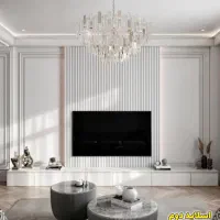 قاب بندی دیوار واجرای تخصصی تی وی وال TV Wall مدرن