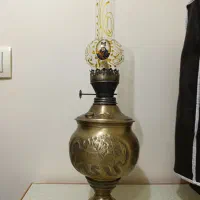 چراغ گردسوز نفتی نو برنجی