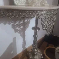 آیینه شمعدان نقره|صنایع دستی و سایر لوازم تزئینی|اردبیل, |دیوار