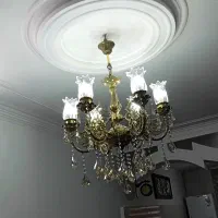 لوستر برنجی|لوستر و چراغ آویز|گلستان (تهران), |دیوار