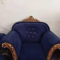 مبل مخمل سورمه ای 9نفره
