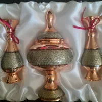 سه تیکه مس و میناکاری