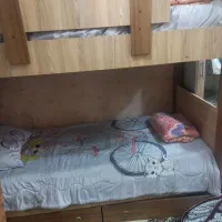 تخت دوطبقه و کمد نوجوان|تخت و سرویس خواب|تهران, هروی|دیوار