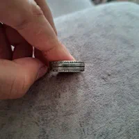 حلقه انگشتر نقره با طلا مو نمیزنه