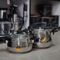 زودپز دوقلو ۵و۷لیتری رمانتیک هوم تمام استیل کف چدن|ظروف پخت‌وپز|قم, شهرک فاطمیه|دیوار