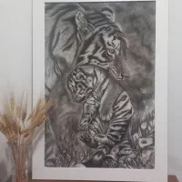 تابلو سیاه قلم