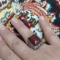 انگشتر عقیق قدیمی ویاقوت