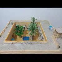 ماکت خانه قدیمی و چراغ نفتی|مجسمه، تندیس، ماکت|بندرعباس, |دیوار