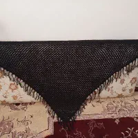 اشارپ دست بافت مشکی باقلاب