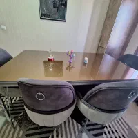 میز ناهار خوری ۶نفره با رنگ طوسی