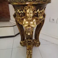 پایه آباژور طرح فرشته آنتیک ورق طلا|چراغ خواب و آباژور|تهران, سعادت‌آباد|دیوار