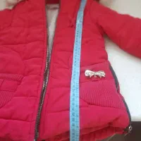 کاپشن دخترانه قرمز خوشرنگ|کفش و لباس بچه|کرمانشاه, |دیوار