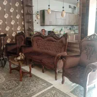 فروش مبلمان استیل سلطنتی 9 نفره با میز|مبلمان خانگی و میز عسلی|نجف‌آباد, ویلاشهر|دیوار
