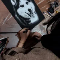 آموزش طراحی سیاه قلم پاستل مدادرنگ