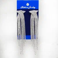 گوشواره نگینی تنیسی|بدلیجات|قزوین, |دیوار