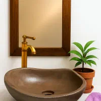 روشویی سنگ رودخانه ای