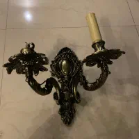 لوستر دیوارکوب برنز و لوستر مشکی