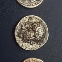 سکه نقره یونان قدیم باستان|کلکسیون سکه، تمبر، اسکناس|تهران, شهرک آتی شهر|دیوار