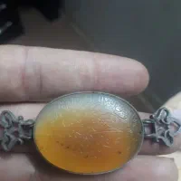 بازوبند نقره خطی قدیمی