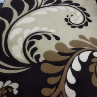 گلیم فرش 6متری کرم قهو های