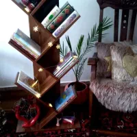 کتابخانه درختی کم جا|کتابخانه، شلف، قفسه‌های دیواری|تبریز, |دیوار